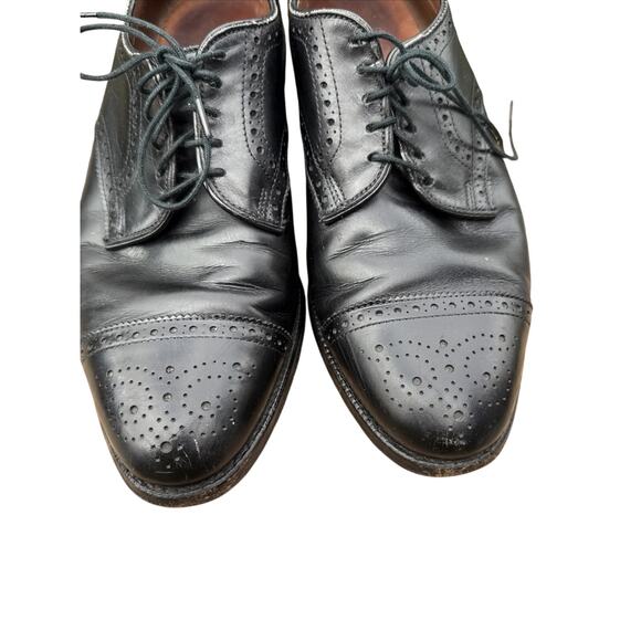 Allen Edmonds Men’s Sanford Dress Shoes Size 9 Leather Made In USA Black - Picture 2 of 15